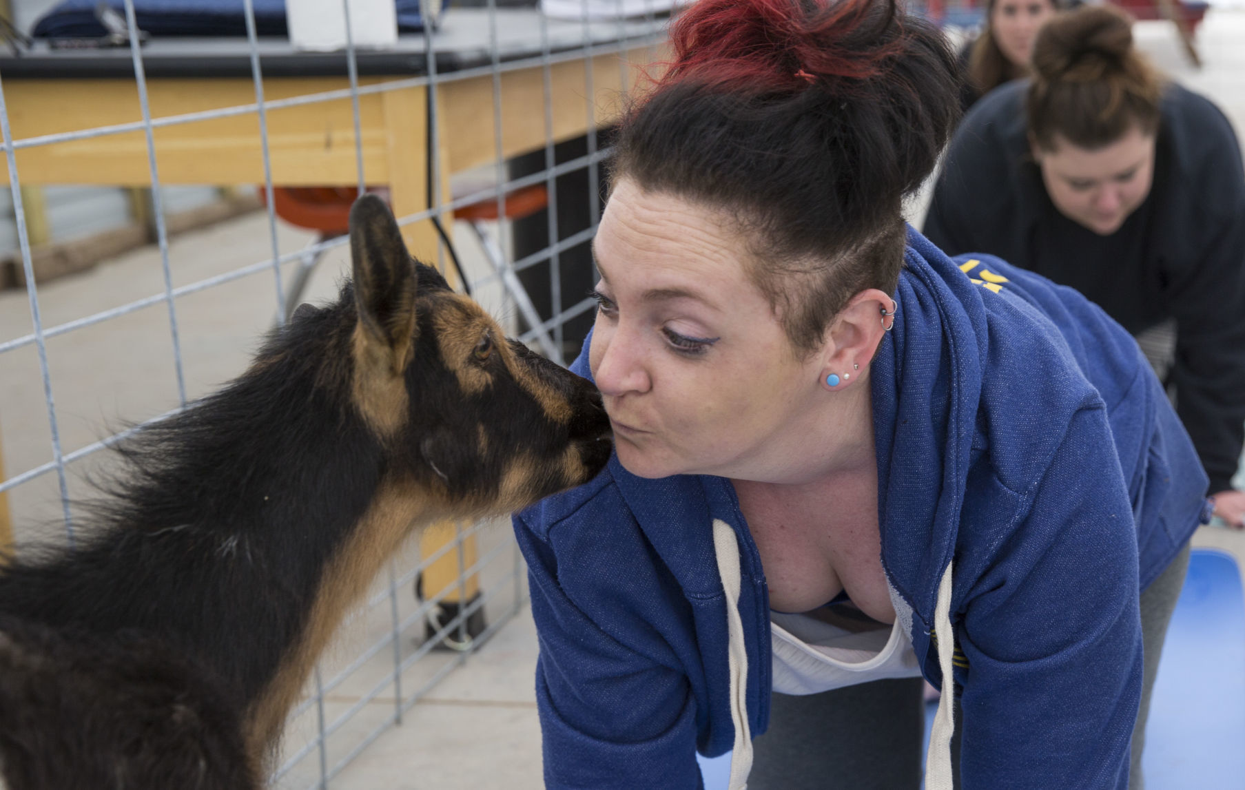 GETTING THEIR GOATS -- AND THEIR EXERCISE